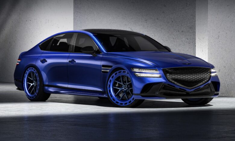 Genesis G80 EV Magma Concept comes in hot at Beijing Auto Show